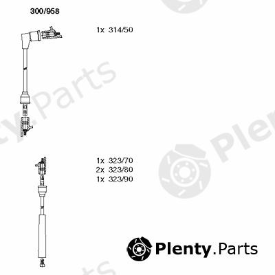 BREMI part 300/958 (300958) Ignition Cable Kit