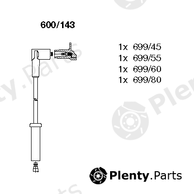  BREMI part 600/143 (600143) Ignition Cable Kit