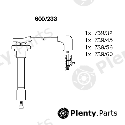  BREMI part 600/233 (600233) Ignition Cable Kit