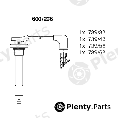  BREMI part 600/236 (600236) Ignition Cable Kit