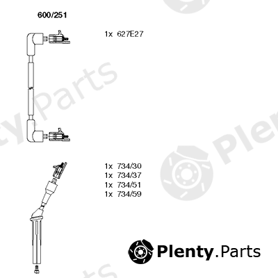  BREMI part 600/251 (600251) Ignition Cable Kit