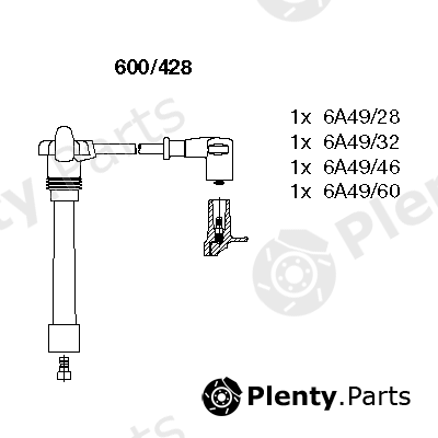  BREMI part 600/428 (600428) Ignition Cable Kit