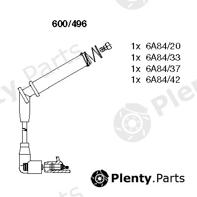  BREMI part 600/496 (600496) Ignition Cable Kit