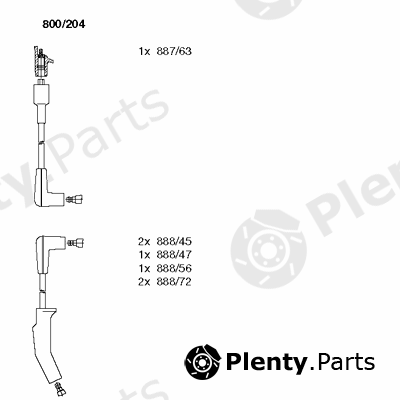  BREMI part 800/204 (800204) Ignition Cable Kit
