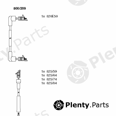  BREMI part 800/209 (800209) Ignition Cable Kit
