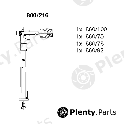  BREMI part 800/216 (800216) Ignition Cable Kit