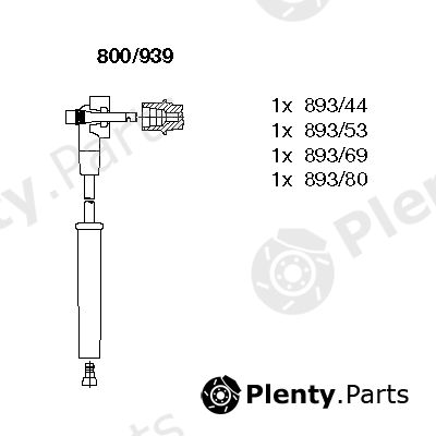  BREMI part 800/939 (800939) Ignition Cable Kit