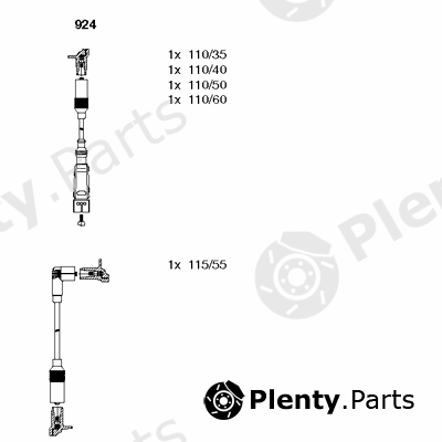  BREMI part 924 Ignition Cable Kit