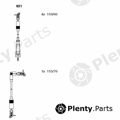  BREMI part 931 Ignition Cable Kit