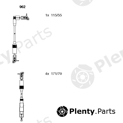  BREMI part 962 Ignition Cable Kit