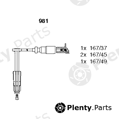  BREMI part 981 Ignition Cable Kit