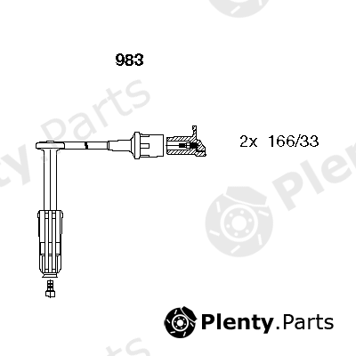  BREMI part 983 Ignition Cable Kit