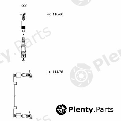  BREMI part 990 Ignition Cable Kit