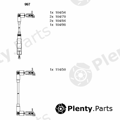  BREMI part 997 Ignition Cable Kit