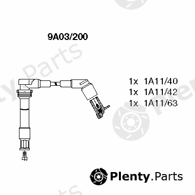  BREMI part 9A03/200 (9A03200) Ignition Cable Kit
