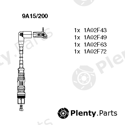  BREMI part 9A15/200 (9A15200) Ignition Cable Kit