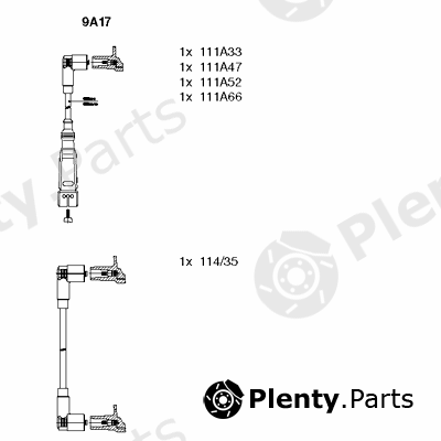  BREMI part 9A17 Ignition Cable Kit