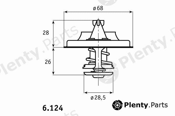  BEHR THERMOT-TRONIK part 6.124.80.311 (612480311) Thermostat, coolant