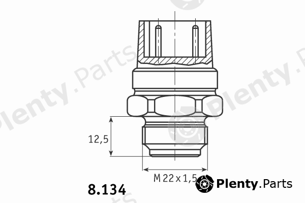 BEHR THERMOT-TRONIK part 8.134.10.325 (813410325) Temperature Switch, radiator fan