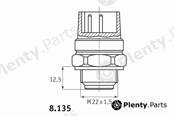  BEHR THERMOT-TRONIK part 8.135.10 (813510) Temperature Switch, radiator fan
