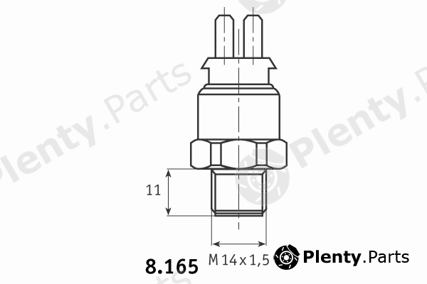  BEHR THERMOT-TRONIK part 8.165.11.329 (816511329) Temperature Switch, radiator fan