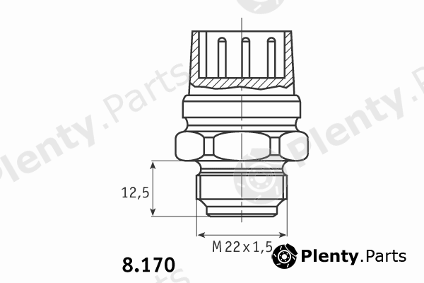  BEHR THERMOT-TRONIK part 8.170.02 (817002) Temperature Switch, radiator fan