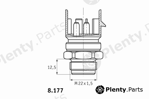  BEHR THERMOT-TRONIK part 8.177.01.325 (817701325) Temperature Switch, radiator fan