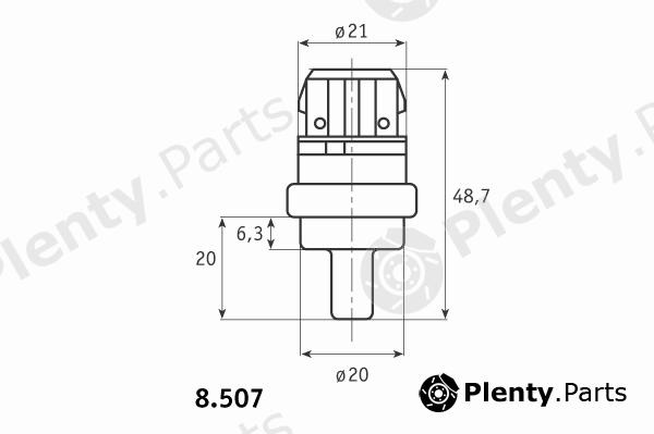  BEHR THERMOT-TRONIK part 8.507.01.366 (850701366) Sensor, coolant temperature
