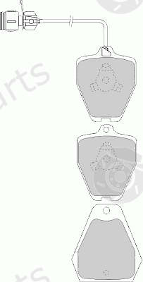  FERODO part FDB985 Brake Pad Set, disc brake