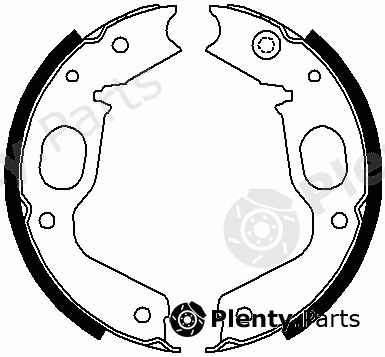  FERODO part FSB663 Brake Shoe Set, parking brake