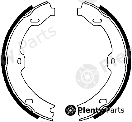  FERODO part FSB669 Brake Shoe Set, parking brake