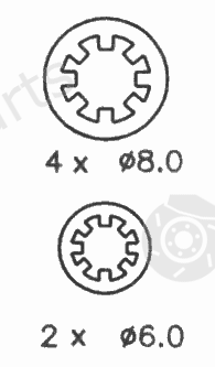  FERODO part FSB643 Brake Shoe Set