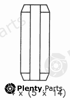  FERODO part FSB591 Brake Shoe Set