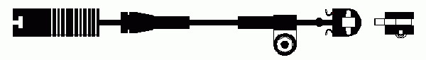  FERODO part FWI262 Warning Contact, brake pad wear