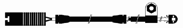  FERODO part FWI264 Warning Contact, brake pad wear