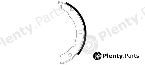  MINTEX part MFR493 Brake Shoe Set, parking brake
