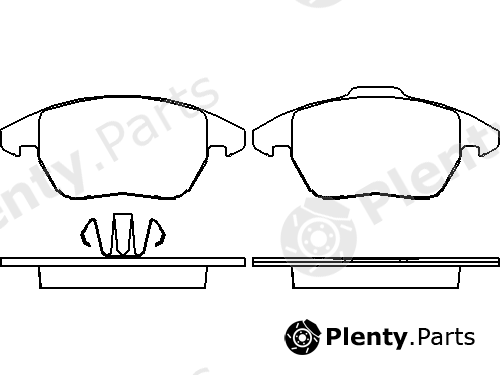  MINTEX part MDB2672 Brake Pad Set, disc brake