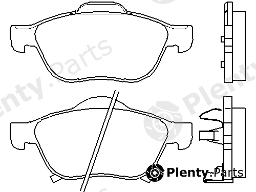  MINTEX part MDB2622 Brake Pad Set, disc brake