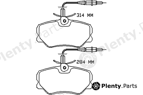  MINTEX part MDB1869 Brake Pad Set, disc brake