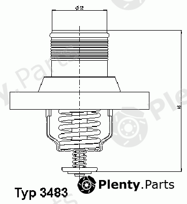  WAHLER part 3483.89D (348389D) Thermostat, coolant