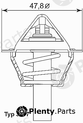  WAHLER part 3457.90D (345790D) Thermostat, coolant