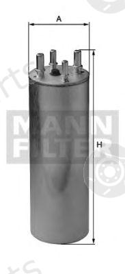  MANN-FILTER part WK857/1 (WK8571) Fuel filter