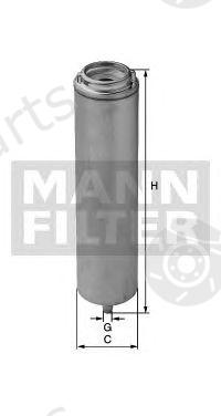 MANN-FILTER part WK519 Fuel filter