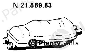  EBERSPÄCHER part 21.889.83 (2188983) End Silencer