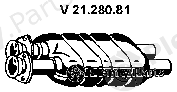  EBERSPÄCHER part 21.280.81 (2128081) Front Silencer