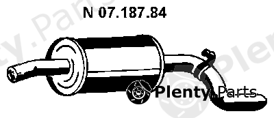  EBERSPÄCHER part 07.187.84 (0718784) End Silencer