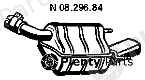  EBERSPÄCHER part 08.296.84 (0829684) End Silencer