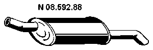  EBERSPÄCHER part 08.592.88 (0859288) End Silencer