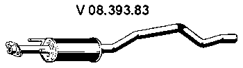  EBERSPÄCHER part 08.393.83 (0839383) Front Silencer