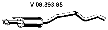  EBERSPÄCHER part 08.393.85 (0839385) Front Silencer